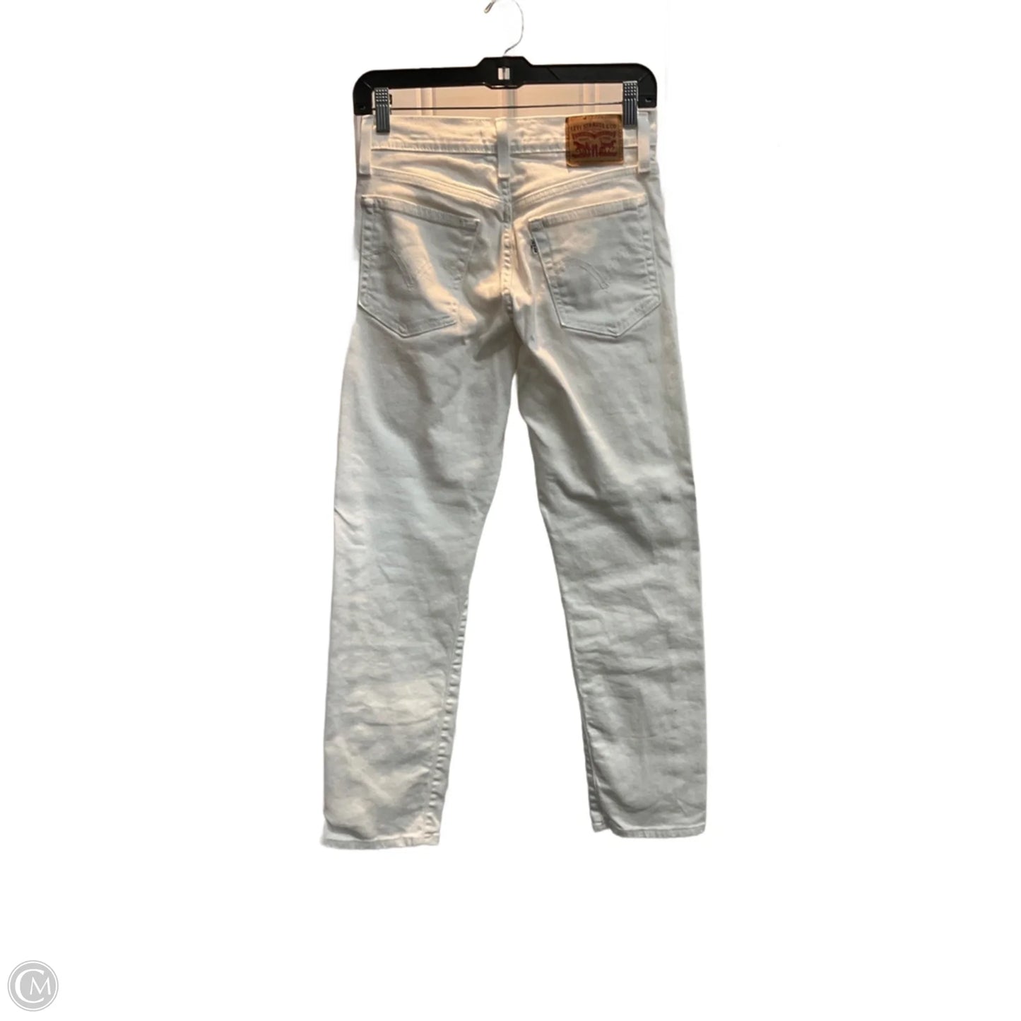Jeans Straight By Levis In White Denim, Size: 4