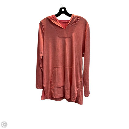 Athletic Top Long Sleeve Hoodie By Duluth Trading In Pink, Size: M