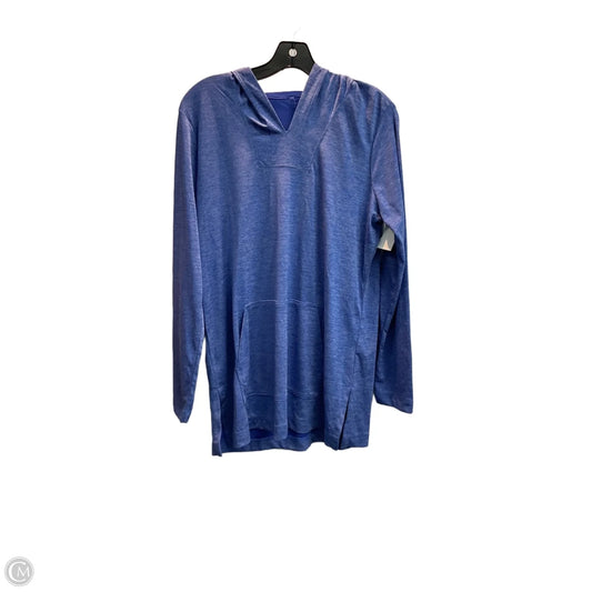 Athletic Top Long Sleeve Hoodie By Duluth Trading In Blue, Size: M