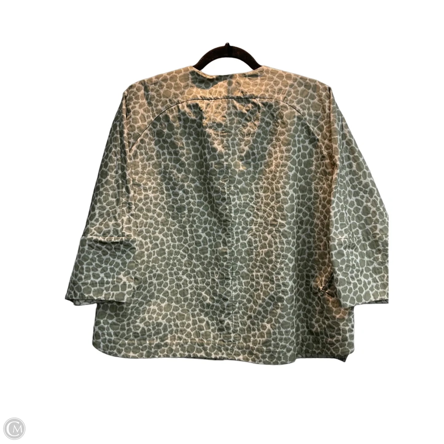 Jacket Designer By Lafayette 148 In Taupe, Size: L