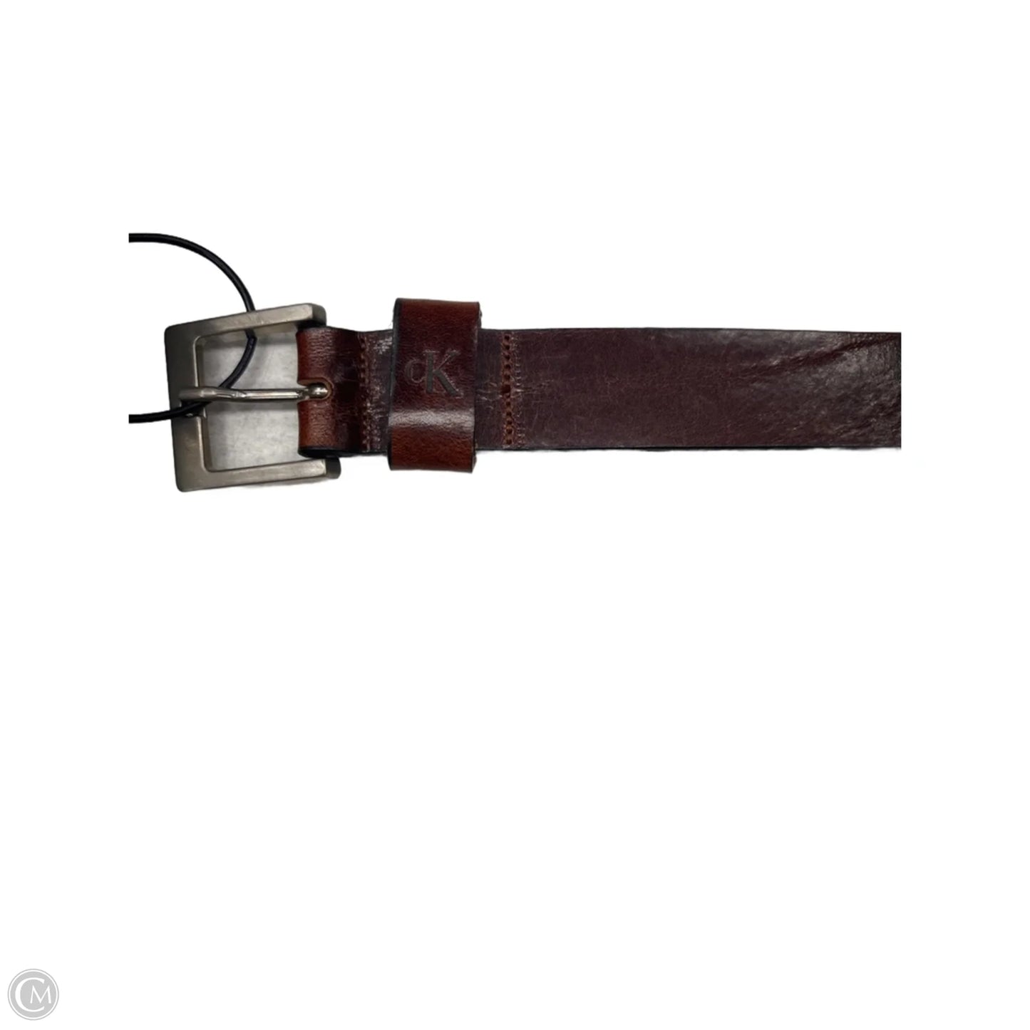 Belt Leather By Calvin Klein, Size: Medium