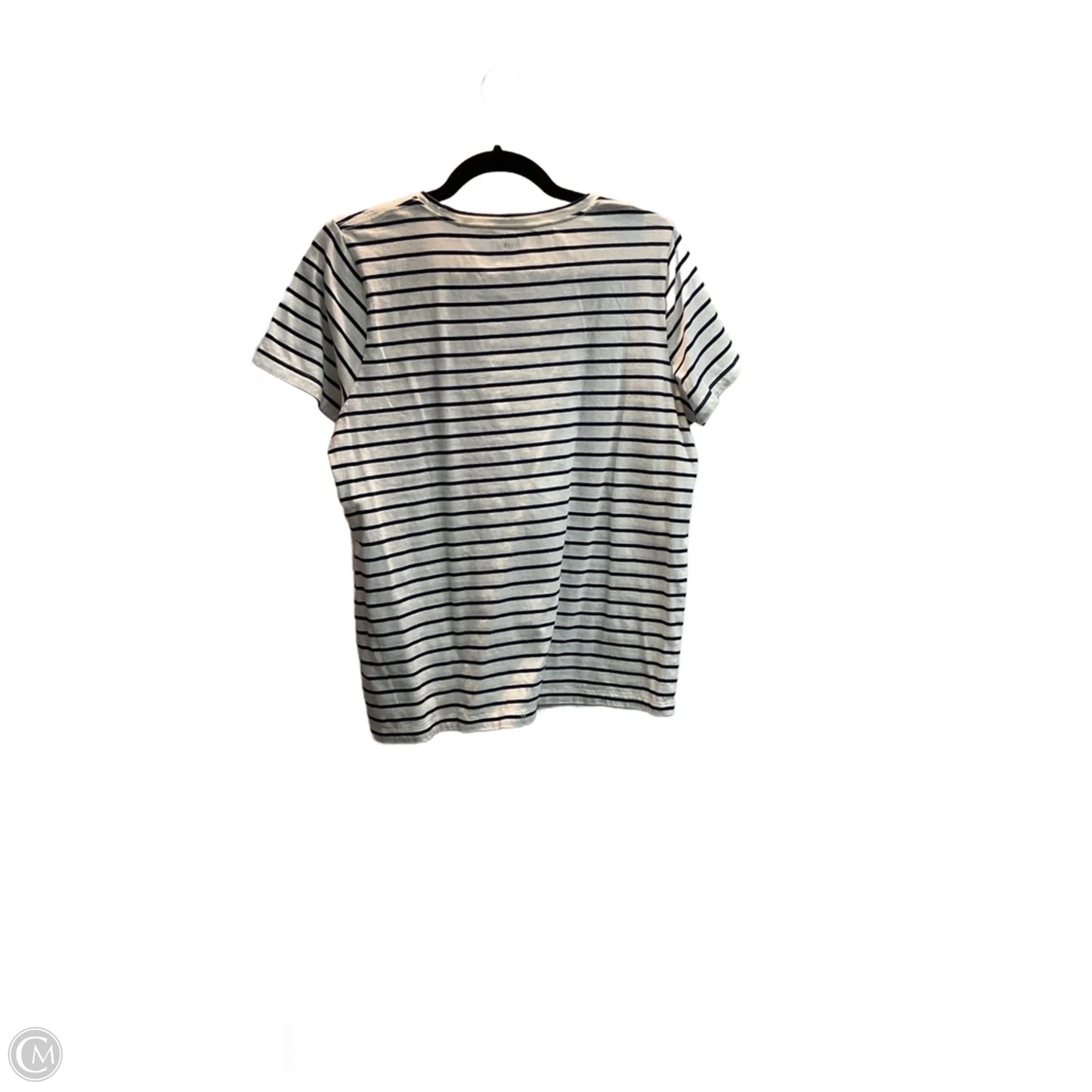 Top Long Sleeve Basic By J. Crew In Striped Pattern, Size: L