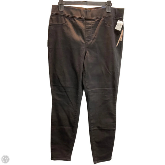 Jeans Jeggings By Talbots In Black Denim, Size: 12