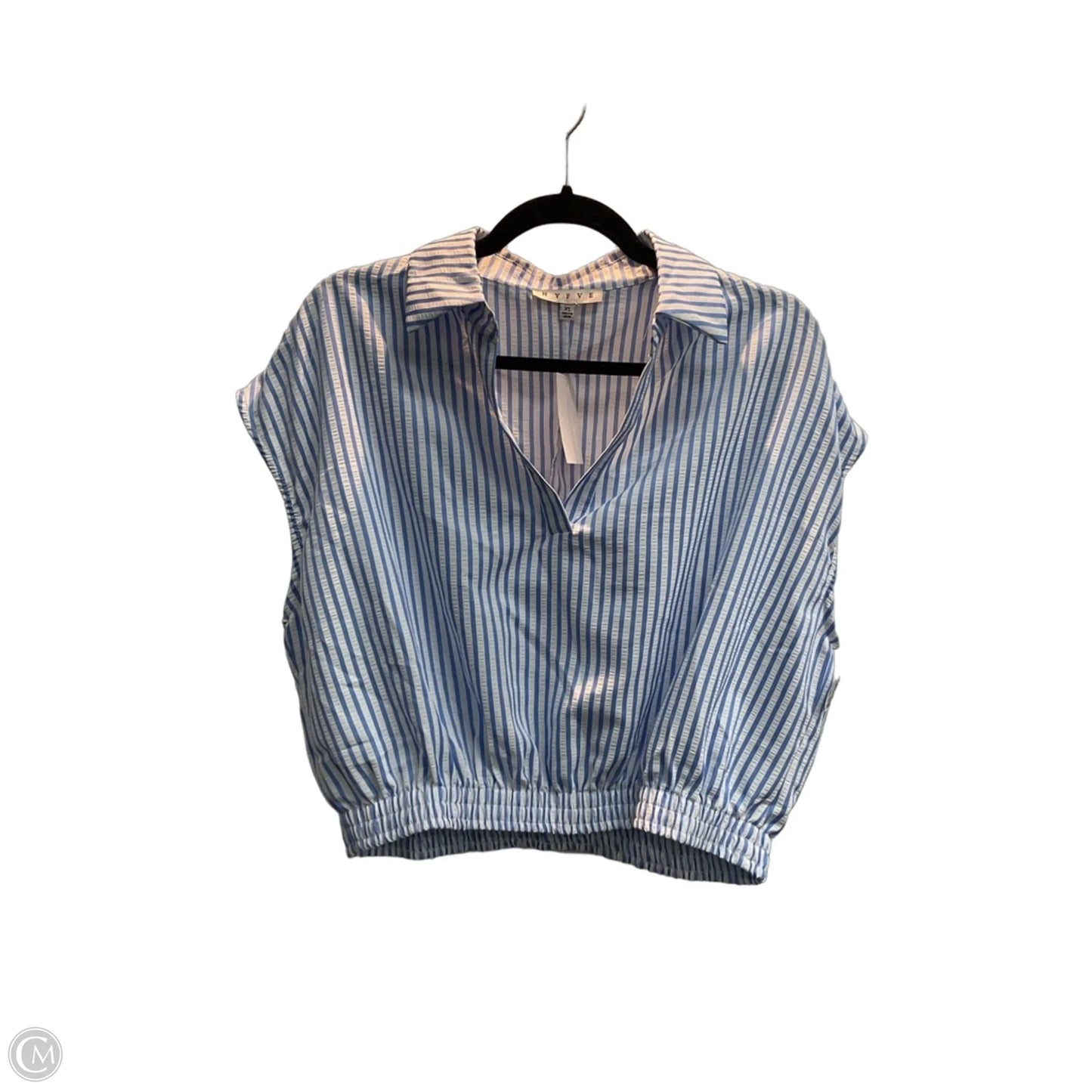 Top Short Sleeve By Hyfve In Striped Pattern, Size: Xl