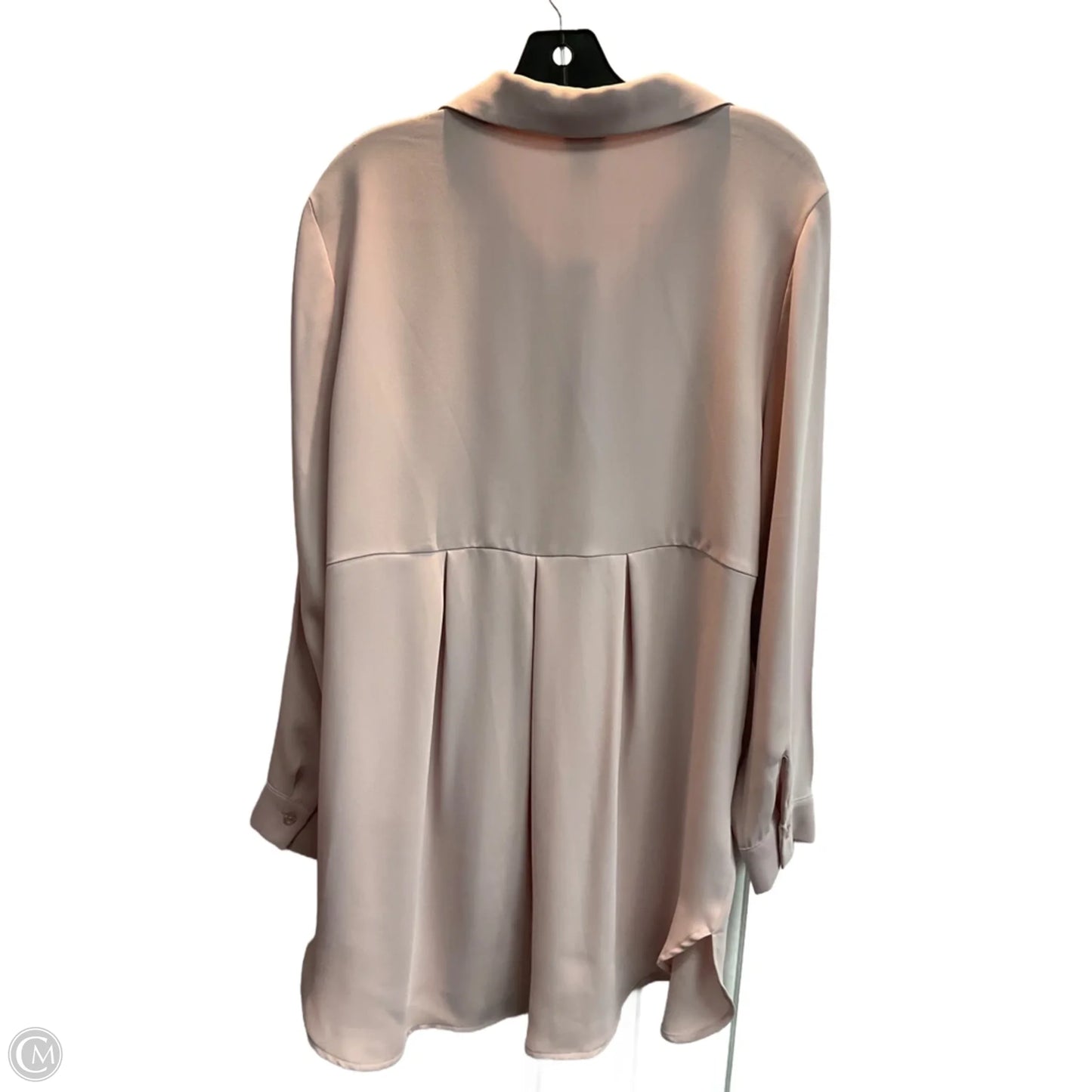 Blouse Long Sleeve By Chicos In Pink, Size: L