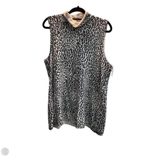Top Sleeveless By Chicos In Animal Print, Size: Xl