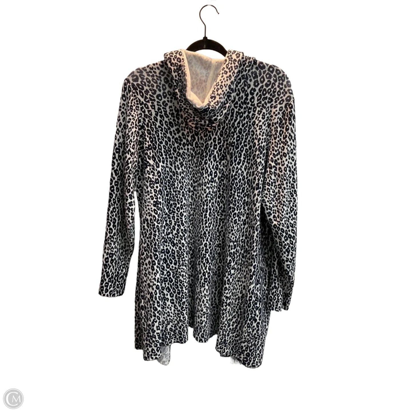 Cardigan By Chicos In Leopard Print, Size: L