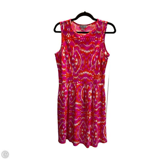 Dress Casual Midi By Jude Connally In Orange & Pink, Size: M