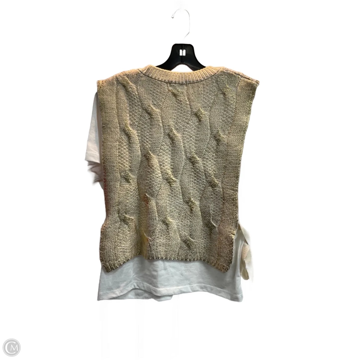 Top Short Sleeve By Pilcro In Gold, Size: S