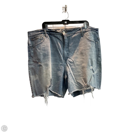 Shorts By Terra & Sky In Blue Denim, Size: 22