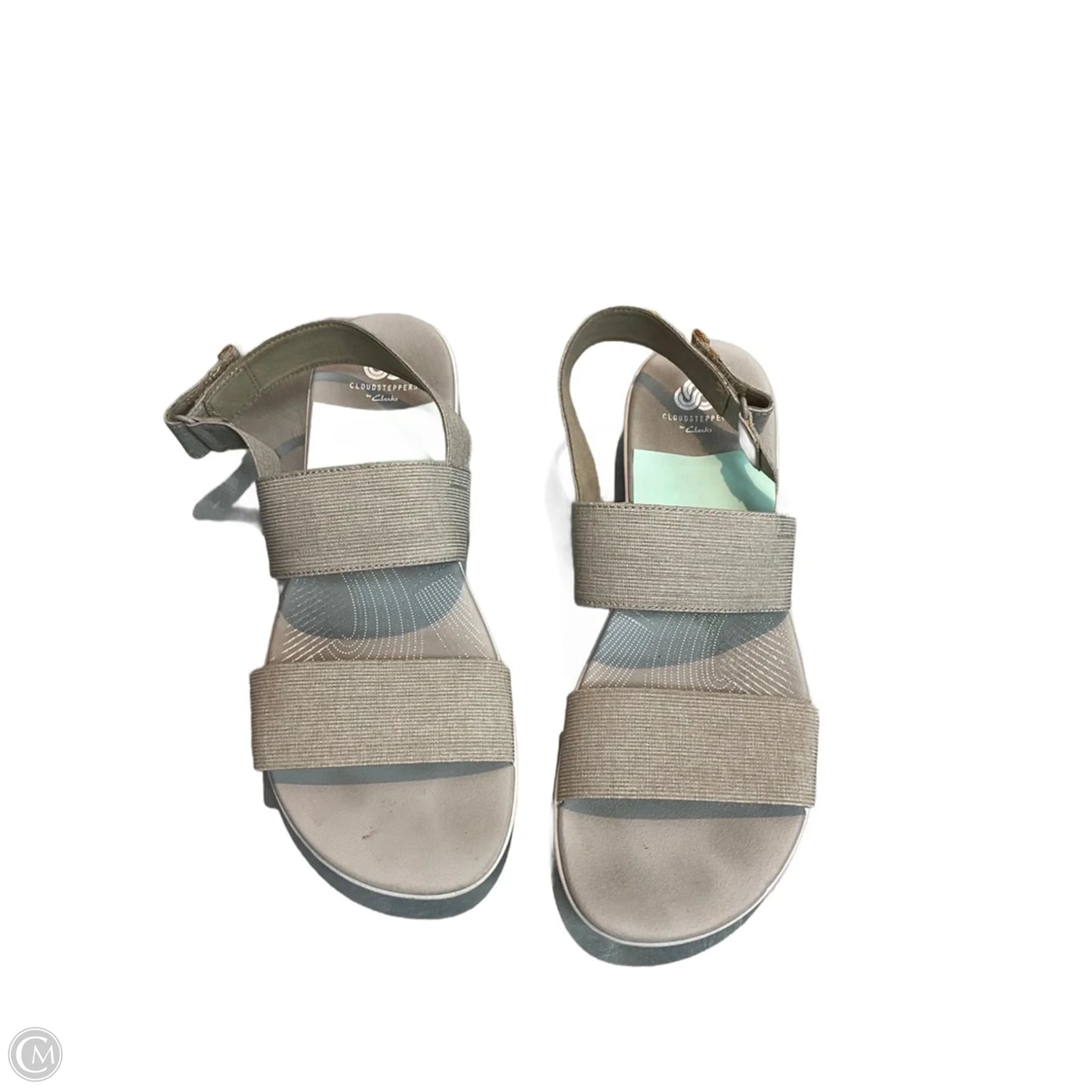 Sandals Flats By Clarks In Grey, Size: 10