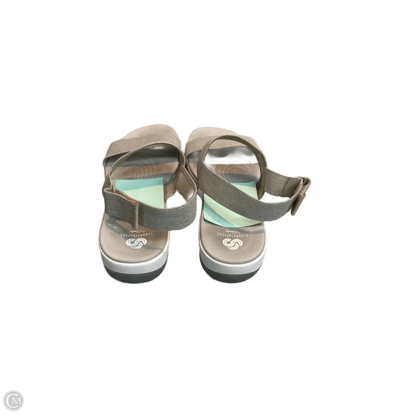 Sandals Flats By Clarks In Grey, Size: 10