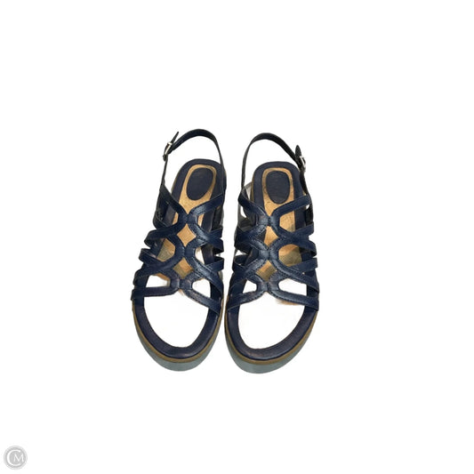 Sandals Flats By Boc In Blue, Size: 10