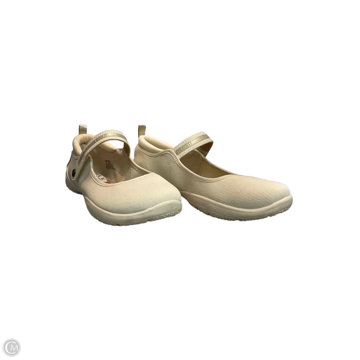 Shoes Flats By Clothes Mentor In Cream, Size: 10