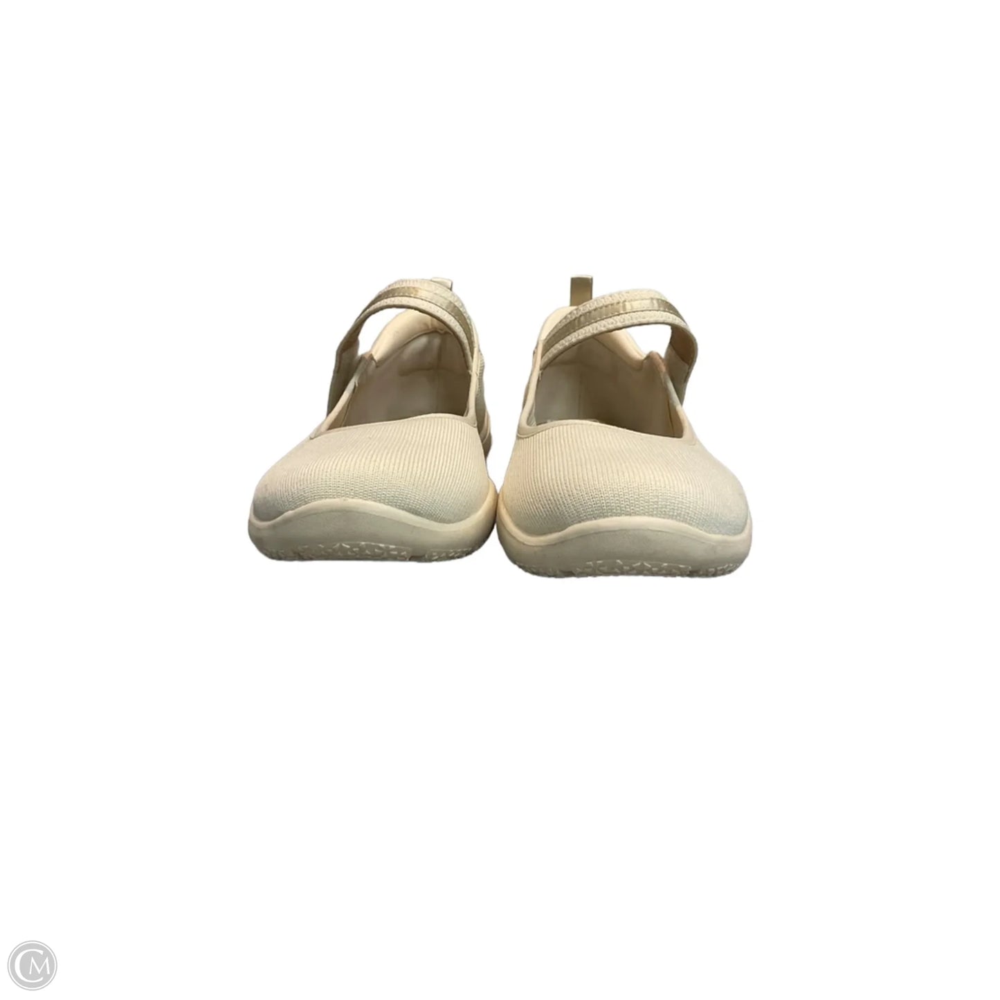 Shoes Flats By Clothes Mentor In Cream, Size: 10