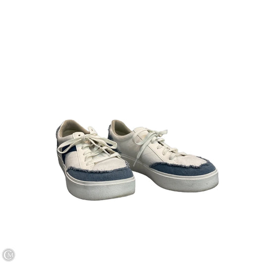 Shoes Sneakers By Dr Scholls In Blue & White, Size: 10