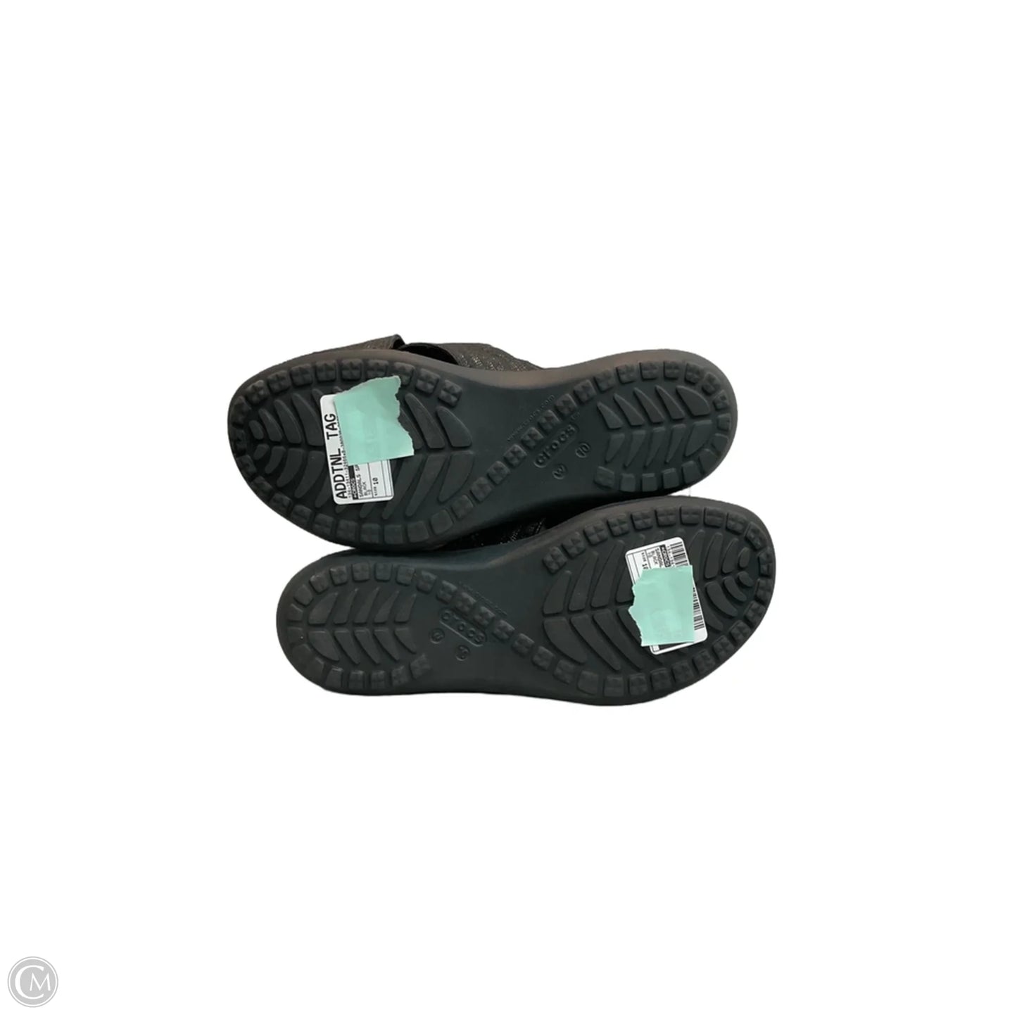 Sandals Sport By Crocs In Black, Size: 10