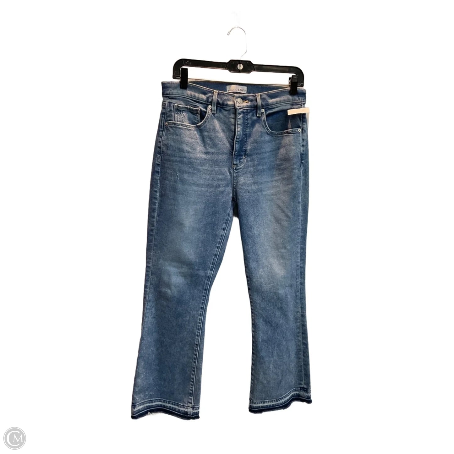 Jeans Straight By Loft In Blue Denim, Size: 6