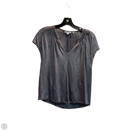 Top Short Sleeve By Chicos In Silver, Size: S