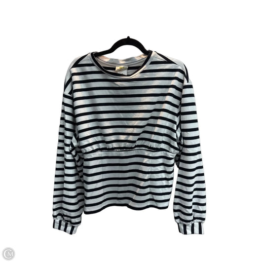 Top Long Sleeve By Maeve In Striped Pattern, Size: Xl