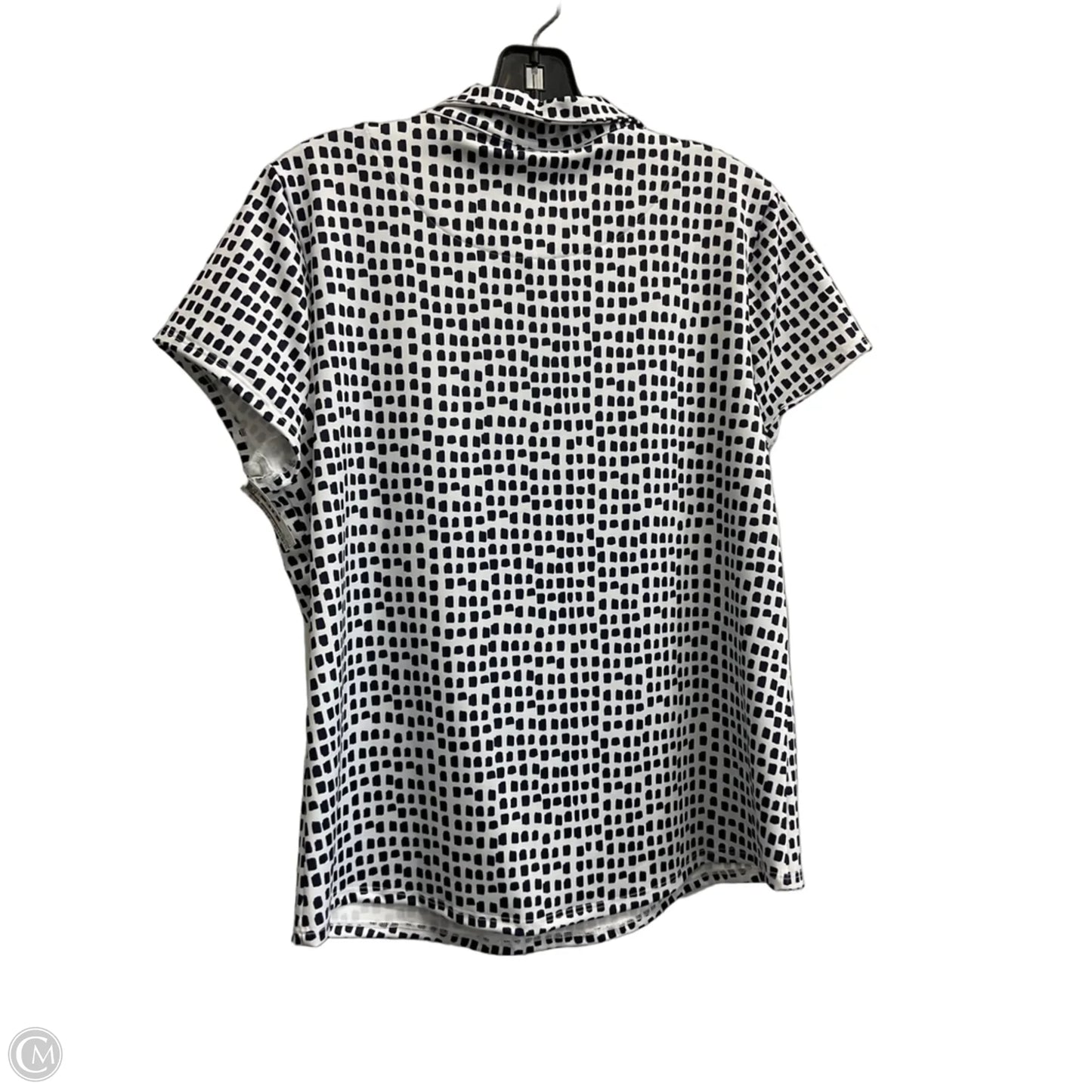 Top Short Sleeve By Chicos In Polkadot Pattern, Size: M