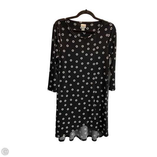 Tunic 3/4 Sleeve By Chicos In Polkadot Pattern, Size: S