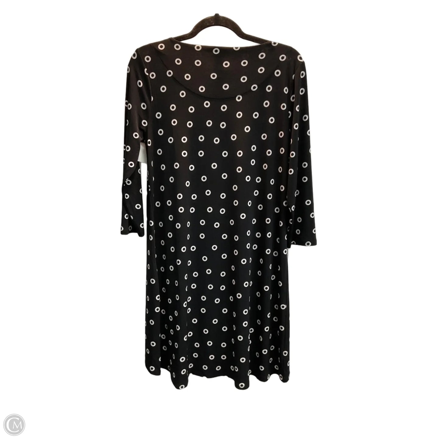 Tunic 3/4 Sleeve By Chicos In Polkadot Pattern, Size: S