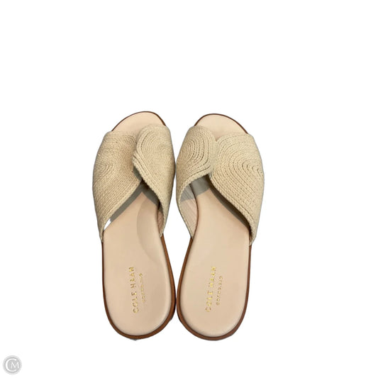 Sandals Flats By Cole-haan In Cream, Size: 8.5