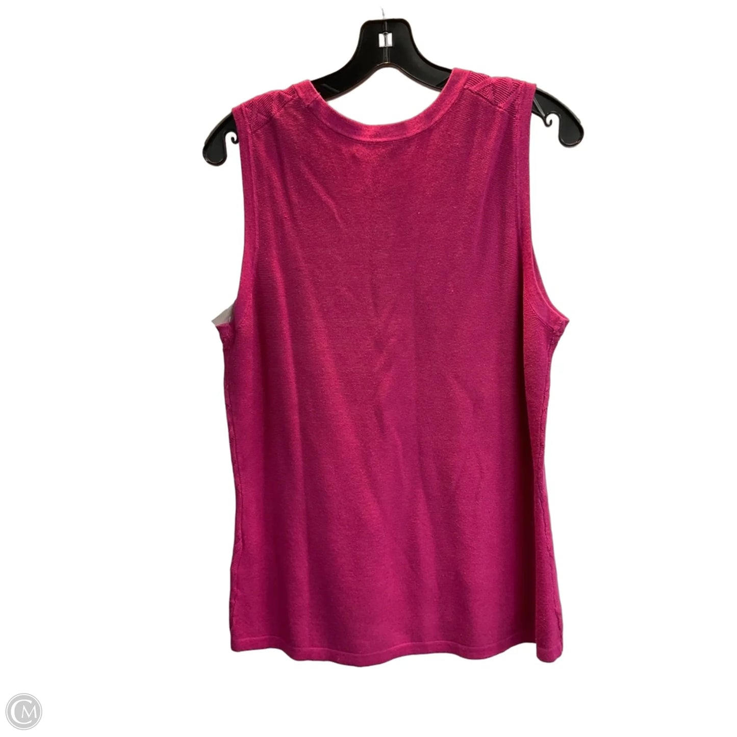 Vest Sweater By Brooks Brothers In Pink, Size: L