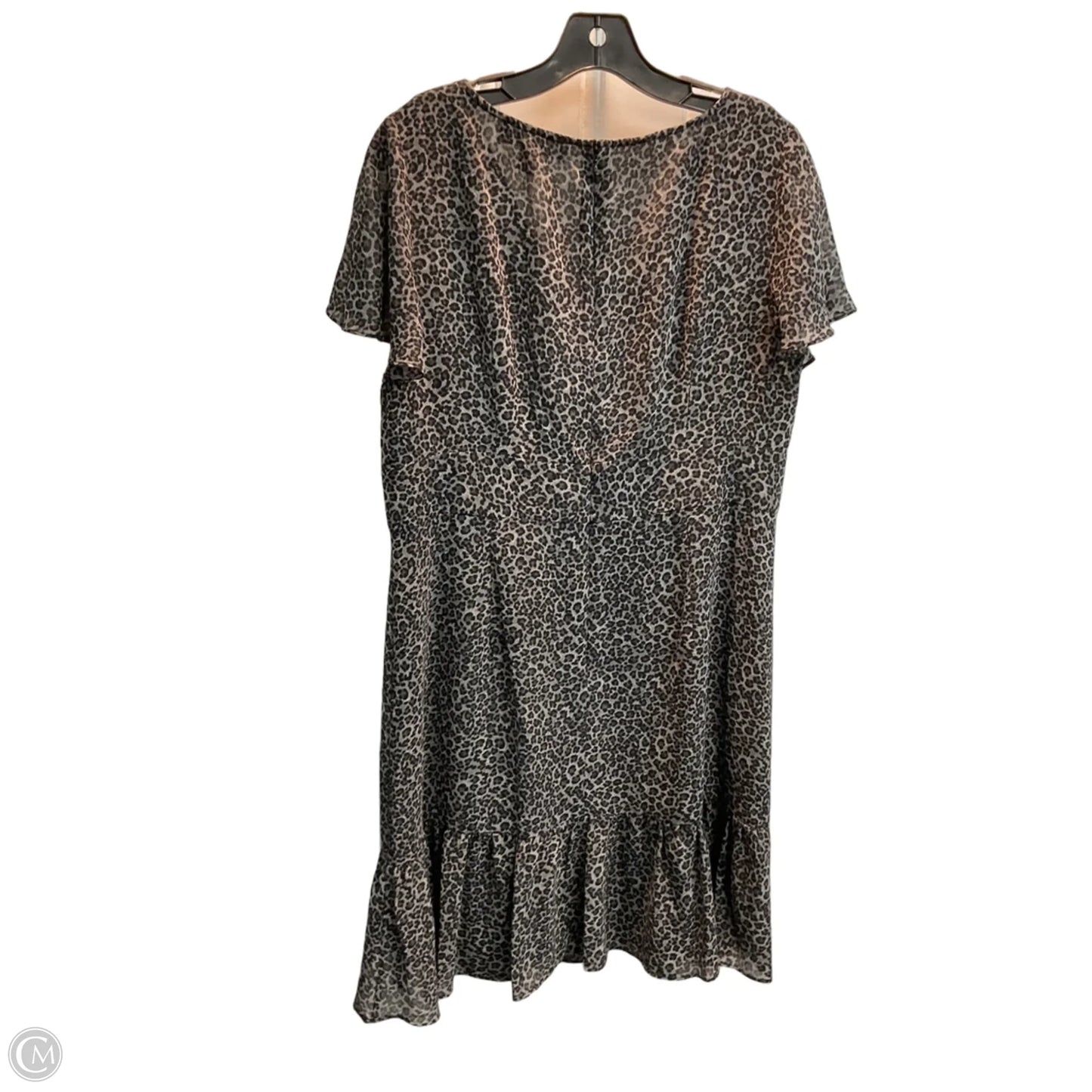 Dress Party Midi By Michael By Michael Kors In Leopard Print, Size: L