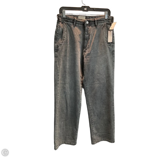 Jeans Wide Leg By Pilcro In Grey Denim, Size: 4