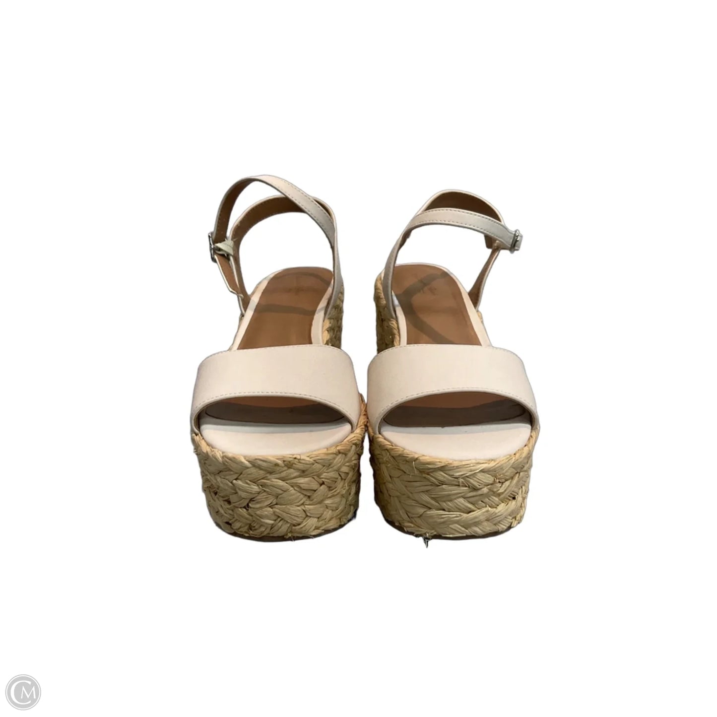 Sandals Heels Platform By Universal Thread In White, Size: 7