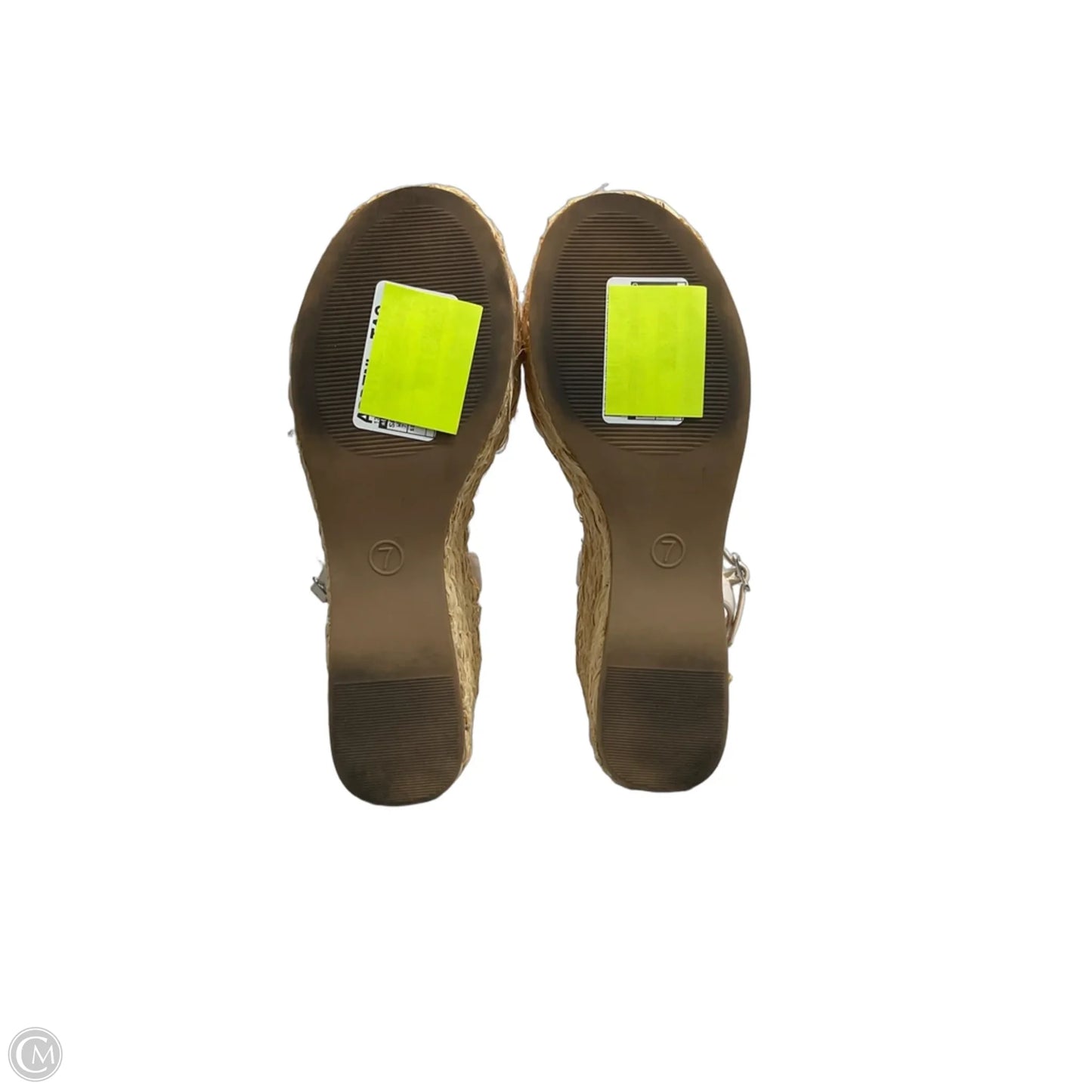 Sandals Heels Platform By Universal Thread In White, Size: 7