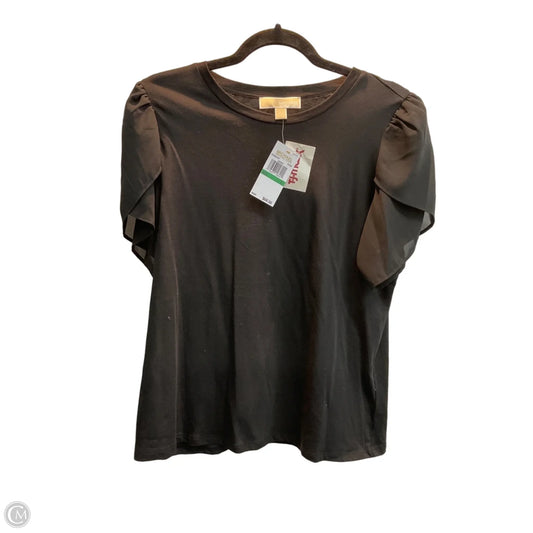 Top Short Sleeve By Michael By Michael Kors In Black, Size: L