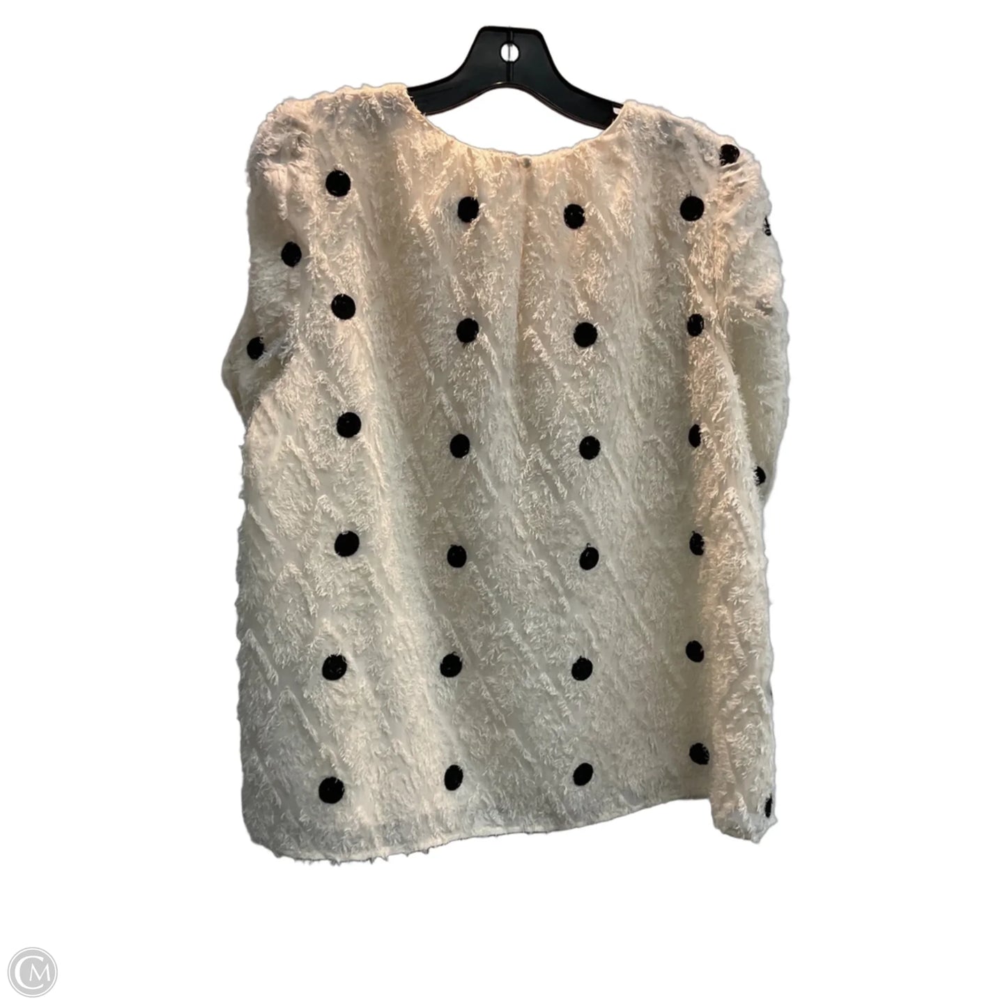 Blouse Short Sleeve By Thml In Polkadot Pattern, Size: L