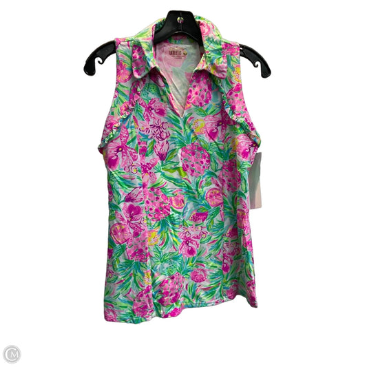 Top Sleeveless Designer By Lilly Pulitzer In Floral Print, Size: S