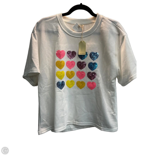 Top Short Sleeve By Jodifl In Multi-colored, Size: L