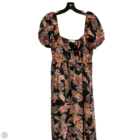 Dress Casual Maxi By Impressions In Floral Print, Size: L