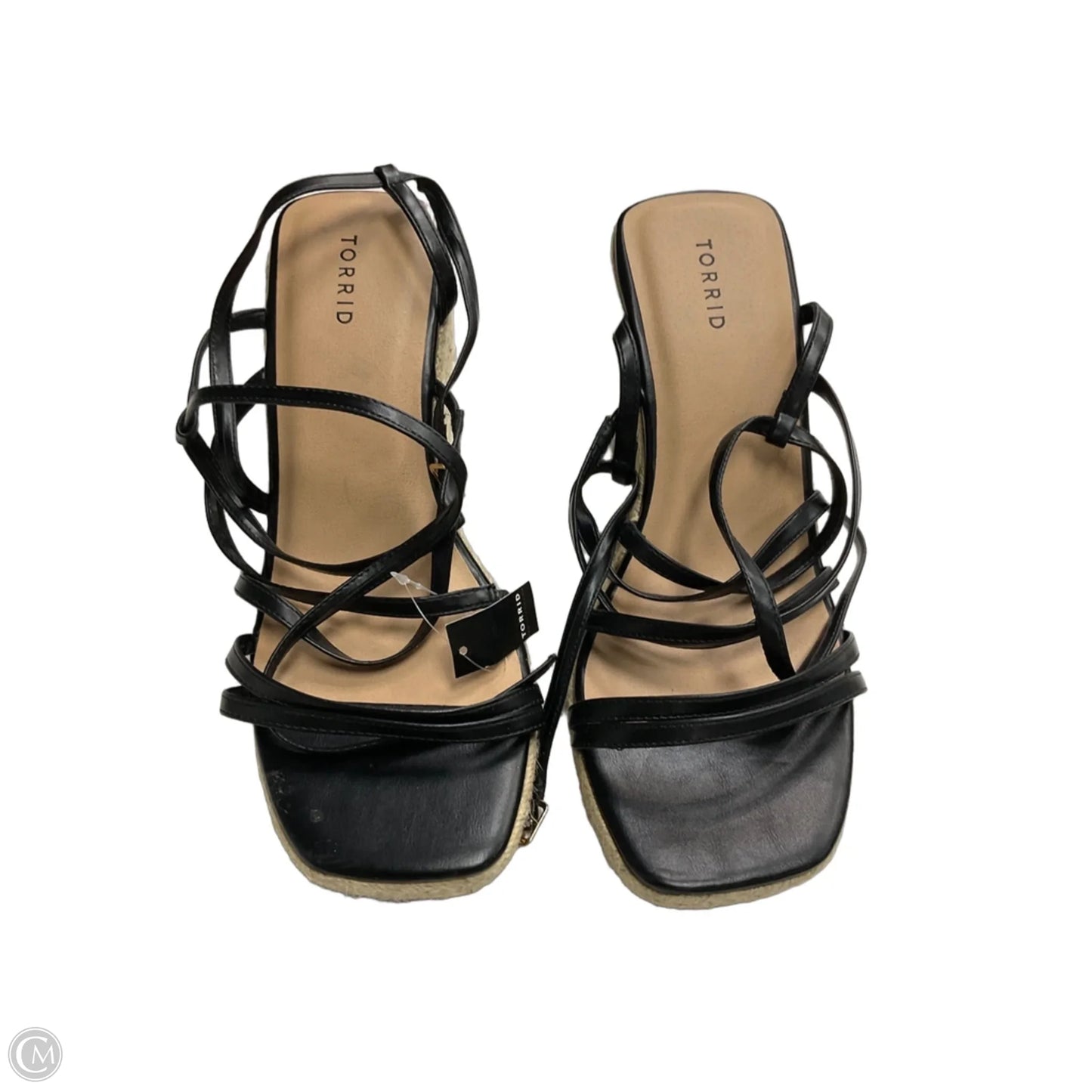 Sandals Heels Wedge By Torrid In Black, Size: 13