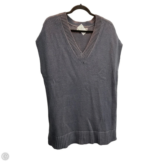 Vest Sweater By Loft In Grey, Size: L