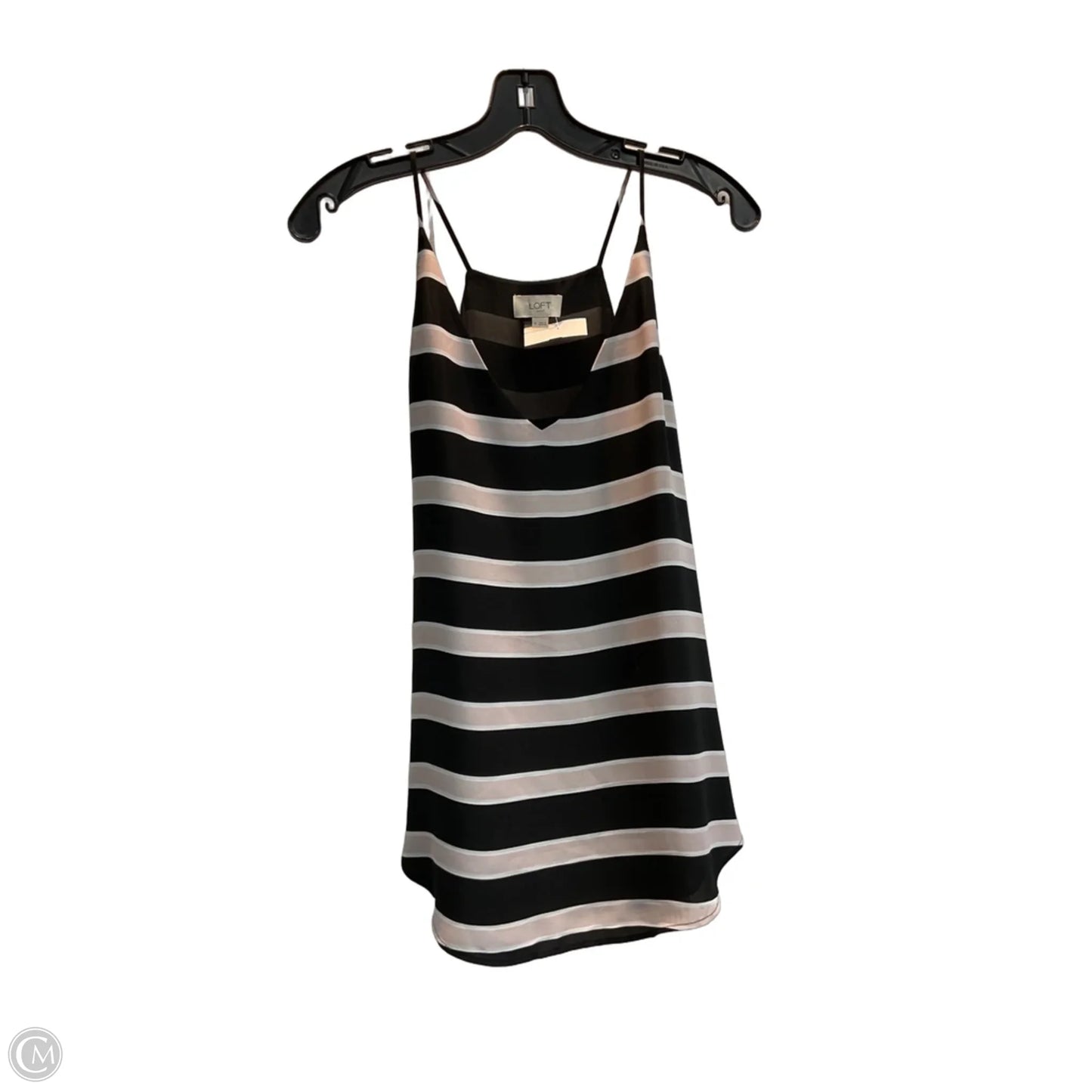 Top Cami By Loft In Striped Pattern, Size: M