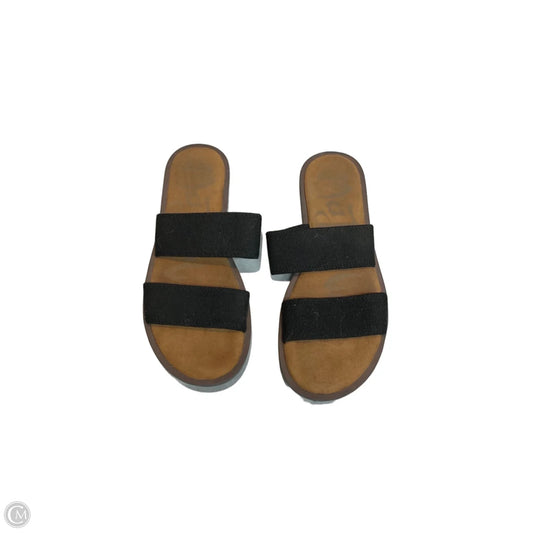 Sandals Flip Flops By Clothes Mentor In Black, Size: 6