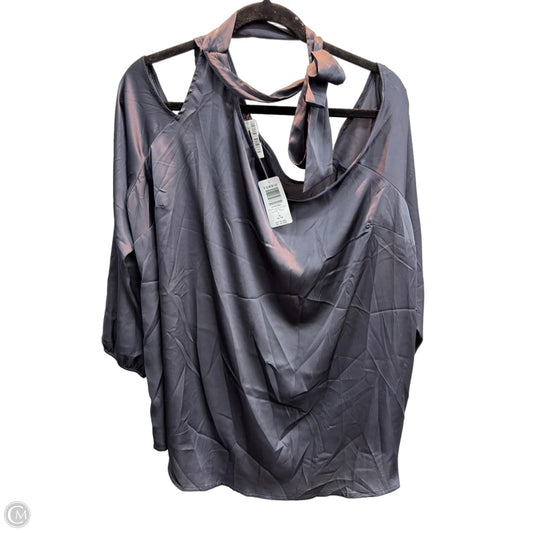 Blouse 3/4 Sleeve By Torrid In Grey, Size: 1x