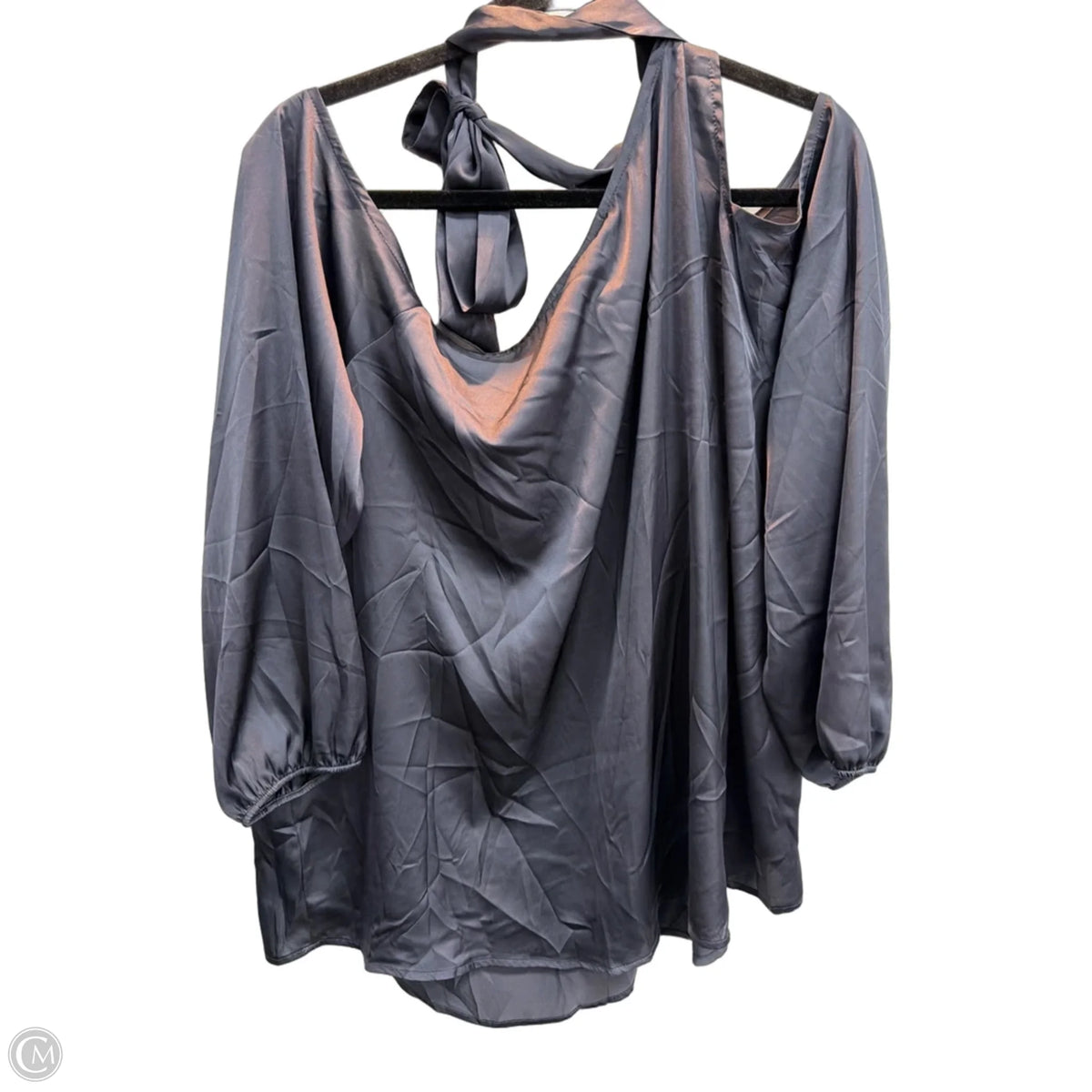 Blouse 3/4 Sleeve By Torrid In Grey, Size: 1x