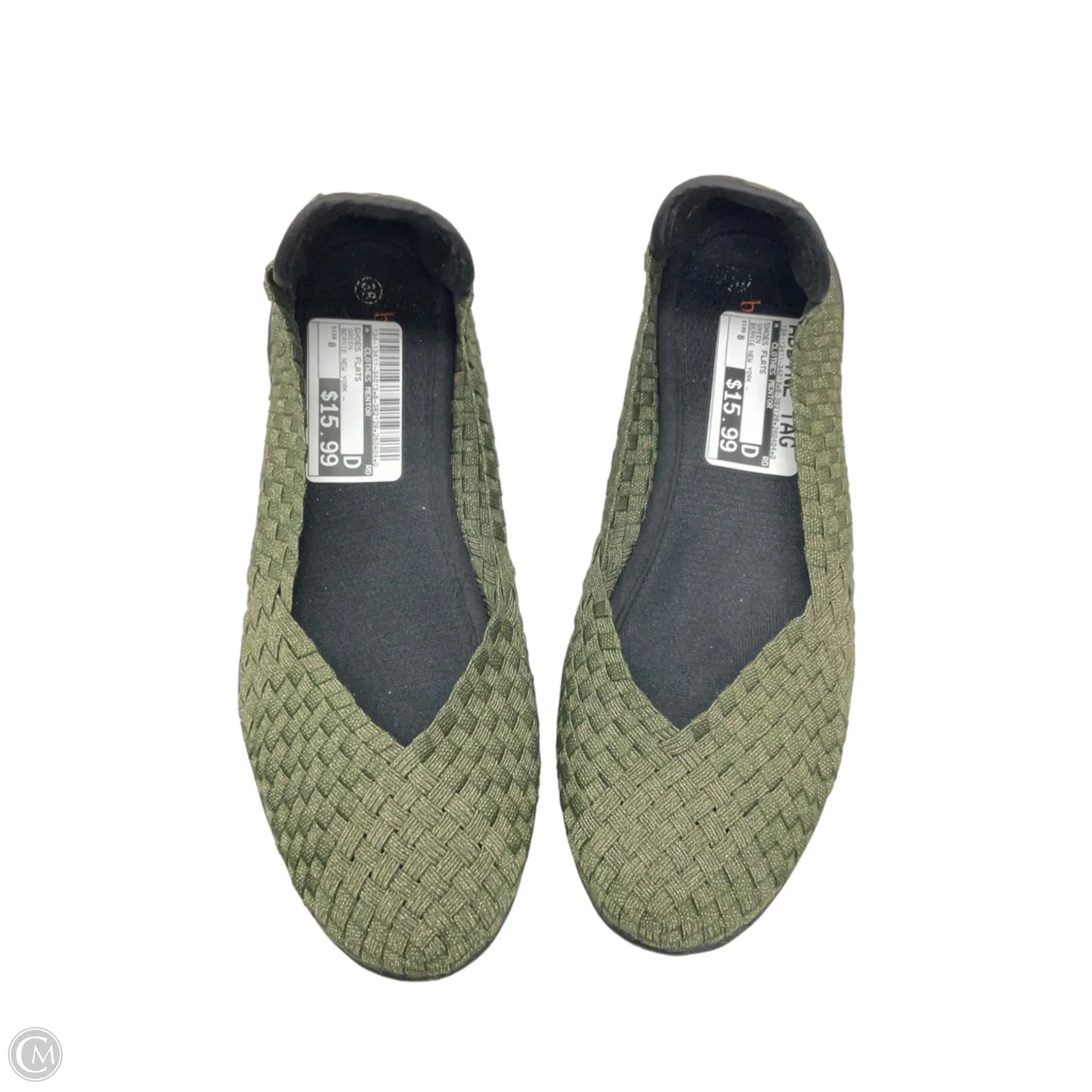 Shoes Flats By Clothes Mentor In Green, Size: 8