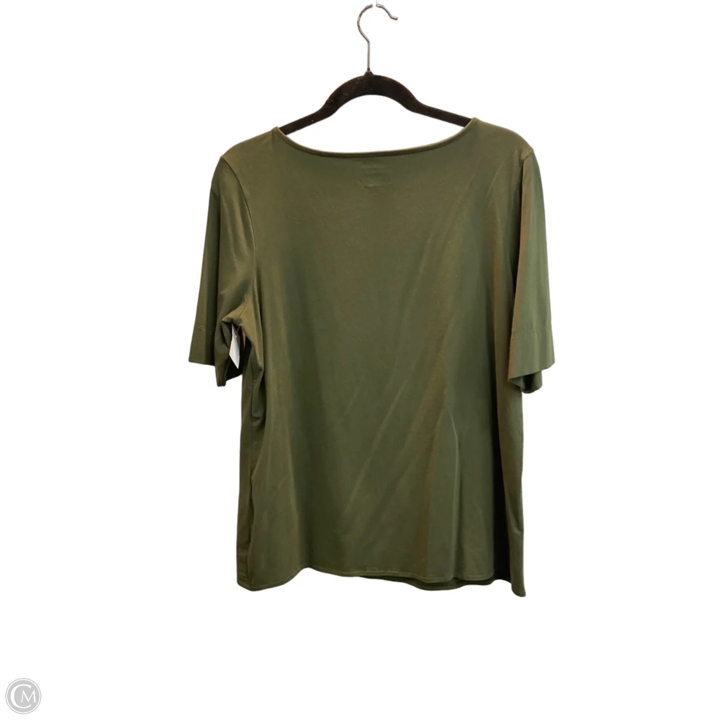 Top Short Sleeve By Chicos In Green, Size: L