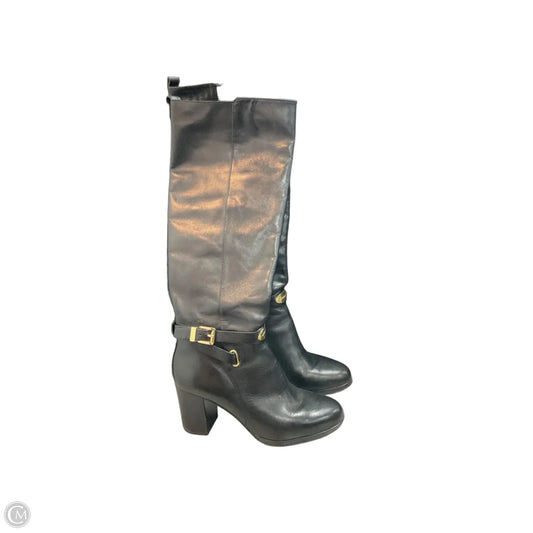 Boots Mid-calf Heels By Michael By Michael Kors In Black, Size: 7.5