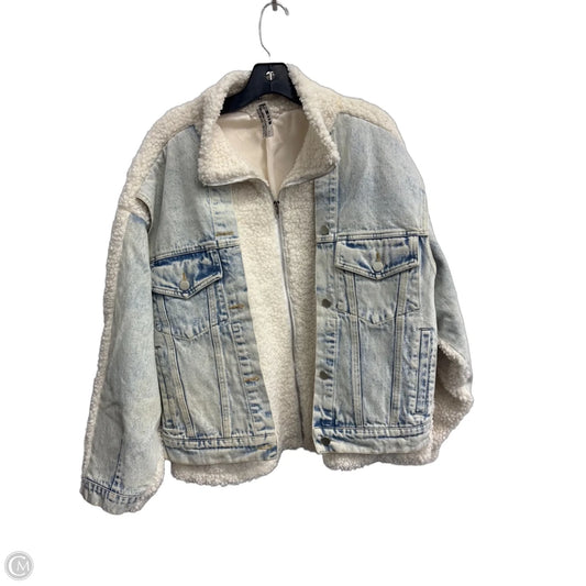 Jacket Faux Fur & Sherpa By Clothes Mentor In White, Size: M