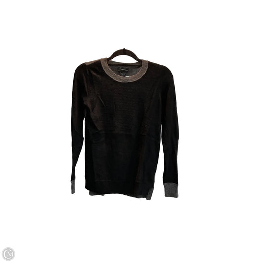 Sweater Cashmere By Bloomingdales In Black & Grey, Size: L