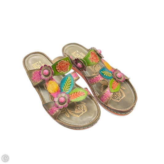 Sandals Flats By Spring Step In Multi-colored, Size: 5.5